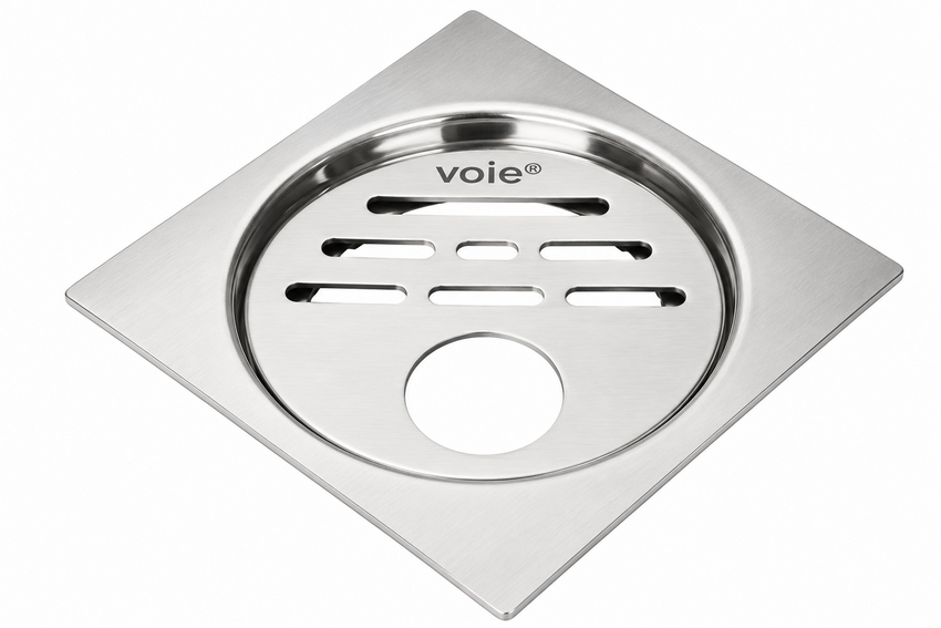 Voie Regular Round 152x152 mm SS-304 Matt