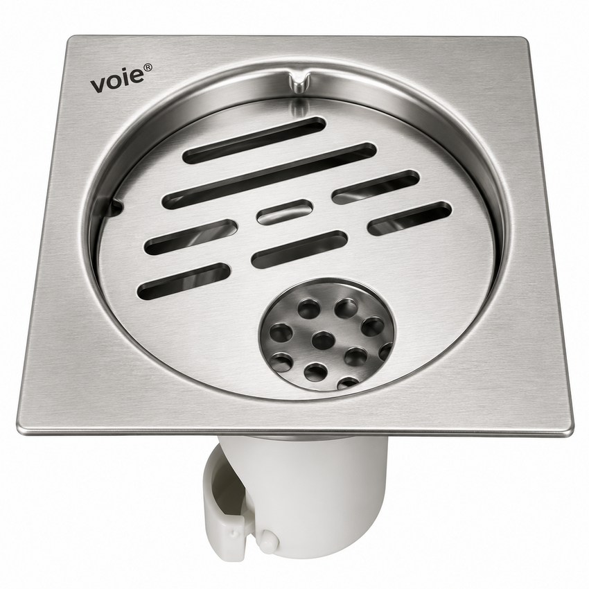 Voie Classic SQ RD Cut 127x127 mm SS-304 Glossy
