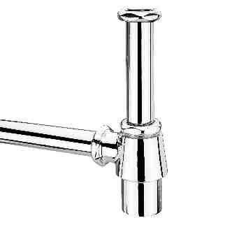 Bottle Trap (Brass, Chrome Finish)